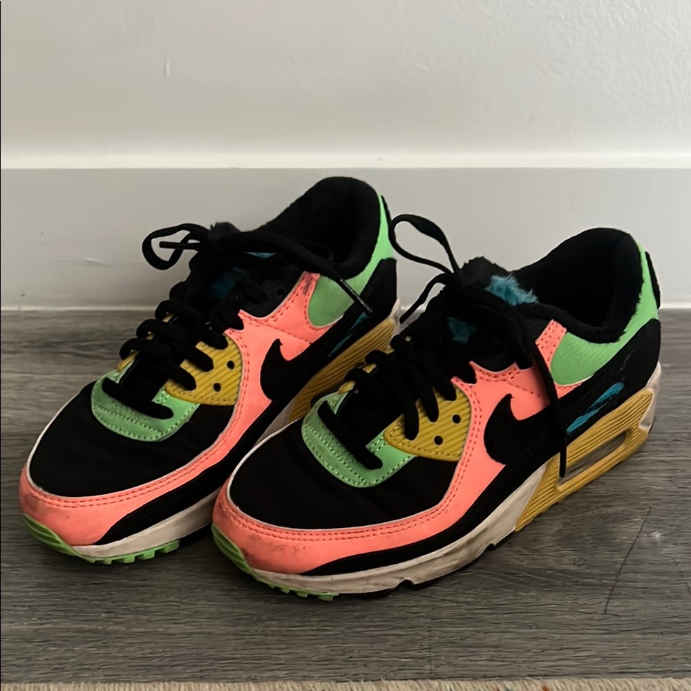 Nike Air Max 90 'Fur Multicolor Sneakers